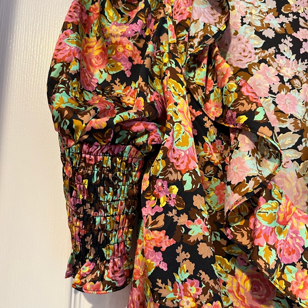 Top shop beautiful floral wrap dress - Picture 5 of 7
